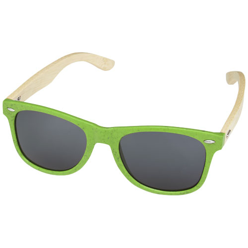 Lunettes de soleil promotionnelles en bambou Sun Ray Citron vert